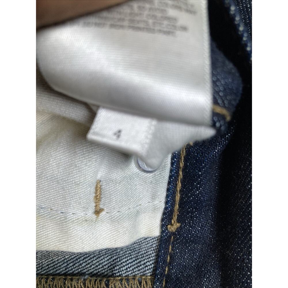 Uniqlo Women's Selvedge Slim Straight Jeans Japanese Kaihara Denim Size 4 - Picture 10 of 16